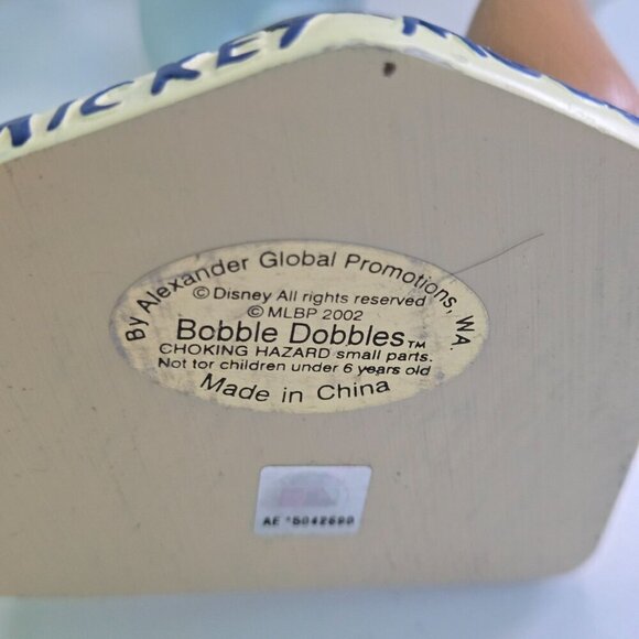 Vintage Disney Mickey Mouse Boston Red Sox Rare Bobble Head Bobble Dobbles - Picture 7 of 7